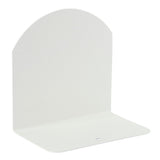 Bogstøtte metal 12 x 12 cm stor hvid