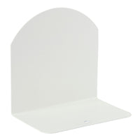Bogstøtte metal 12 x 12 cm stor hvid