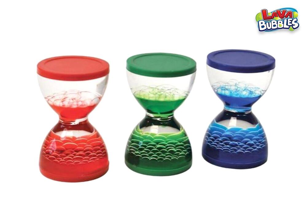 Lava Bubbles Mini Timeglas 7 cm asst