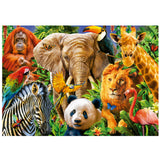 Puslespil Wild animal collage 500 brikker