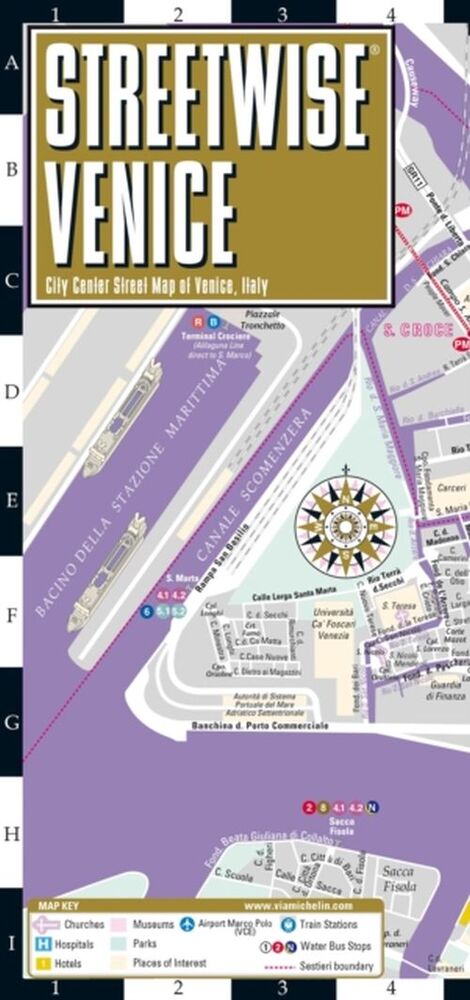 Venice Streetwise Map (Laminated)