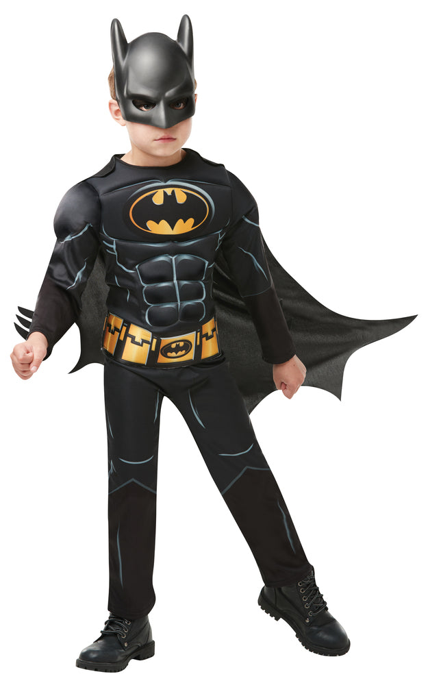 Batman Deluxe udklædningsdragt og maske str. 3-4 år