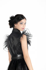 Wednesday Addams balkjole kostume str. 140 cm