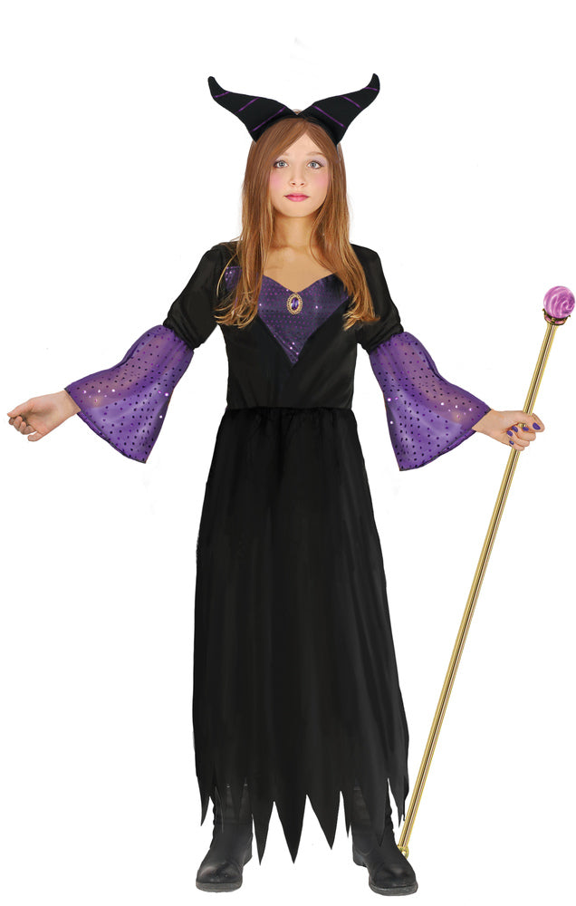 Maleficent dragt str. 7-9 år