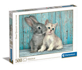 Puslespil Cat & Bunny 500 brikker