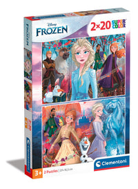 Puslespil Frozen 2, 2 X 20 brikker