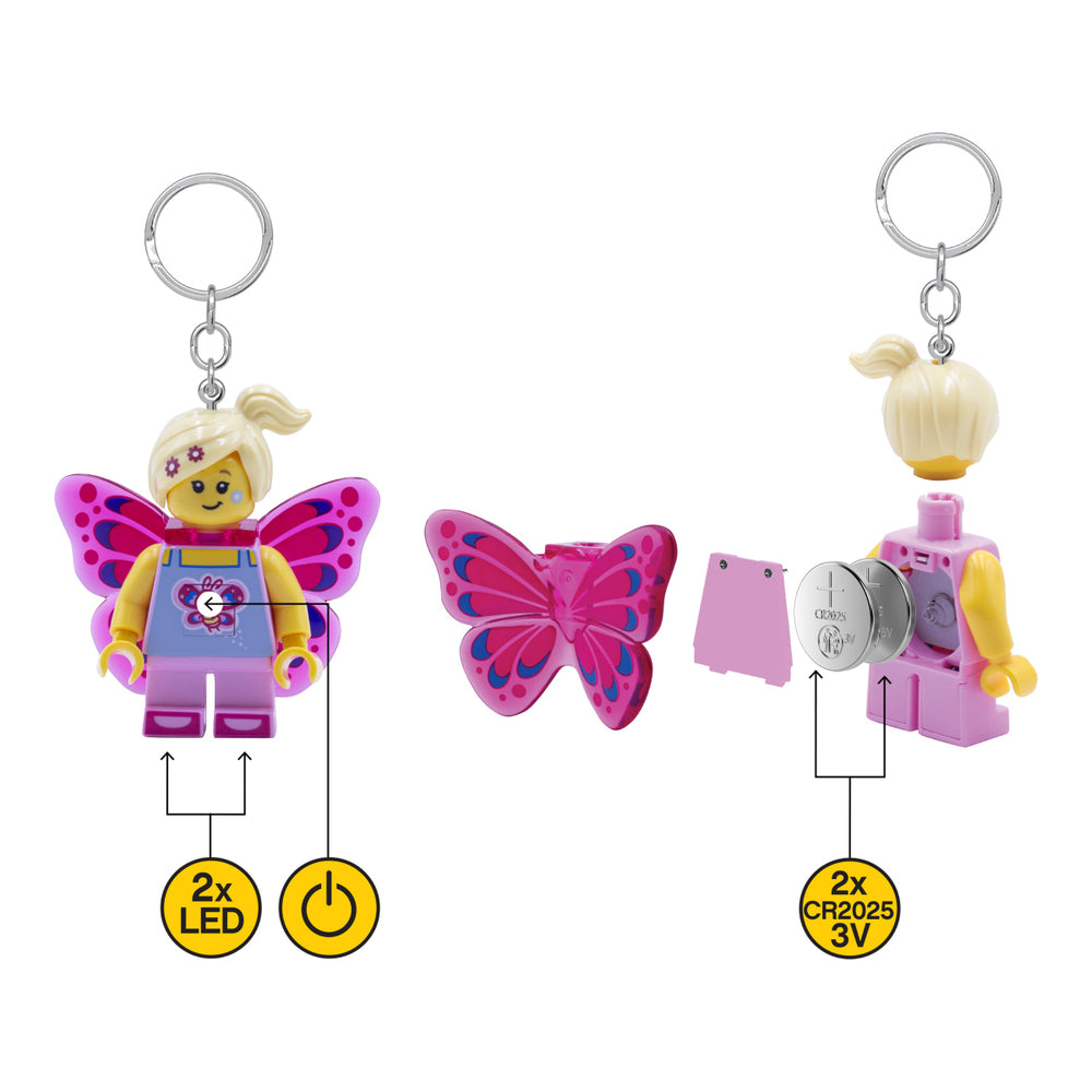 LEGO LED nøglering sommerfugl