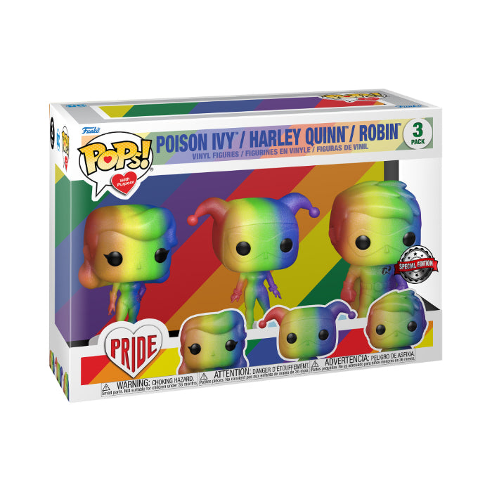 Funko Pop! Exclusive 3-PAK DC Super Heroes Pride