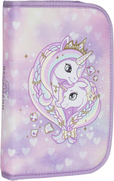 Penalhus Beckmann Onezip Unicorn Princess Purple