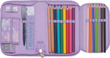 Penalhus Beckmann Onezip Unicorn Princess Purple