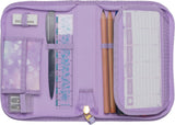 Penalhus Beckmann Onezip Unicorn Princess Purple