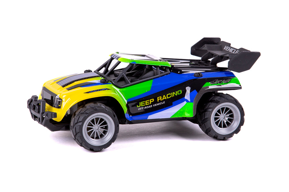 RC JEEP RACING BLÅ/GRØN