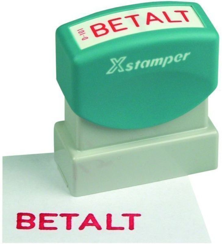 STEMPEL X-STAMPER BETALT