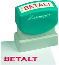 STEMPEL X-STAMPER BETALT