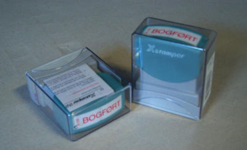 STEMPEL X-STAMPER BOGFØRT