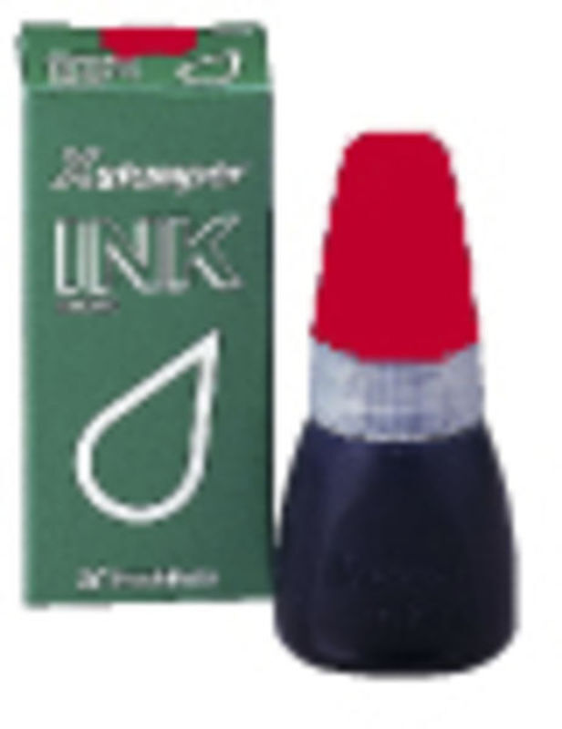 Stempel refill ink flaske 10cc rød