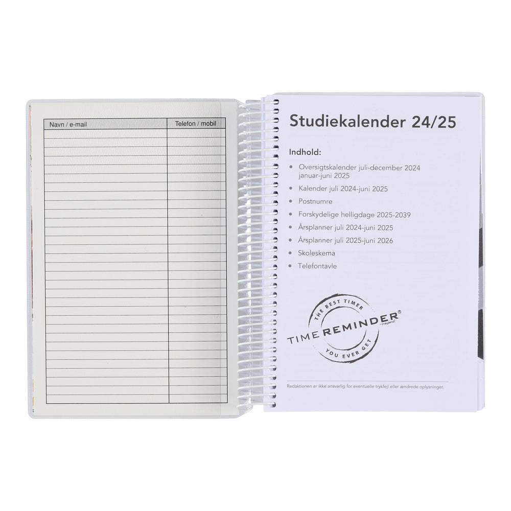 Studiekalender 2024/25 4 forskellige forsider