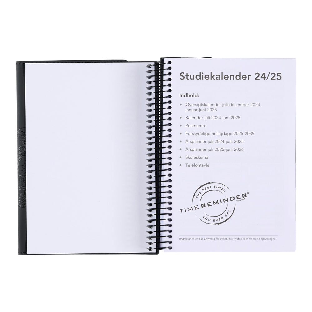 Studiekalender 2024/25 stor PU m/klap