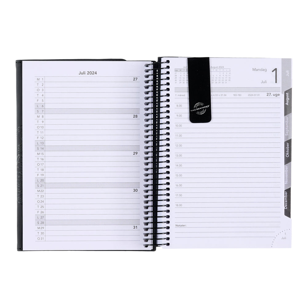 Studiekalender 2024/25 stor PU m/klap