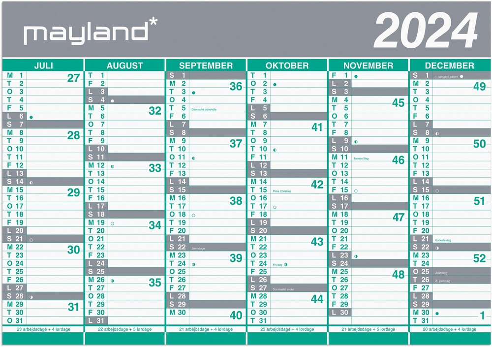Mayland 24/25 2x6 måned