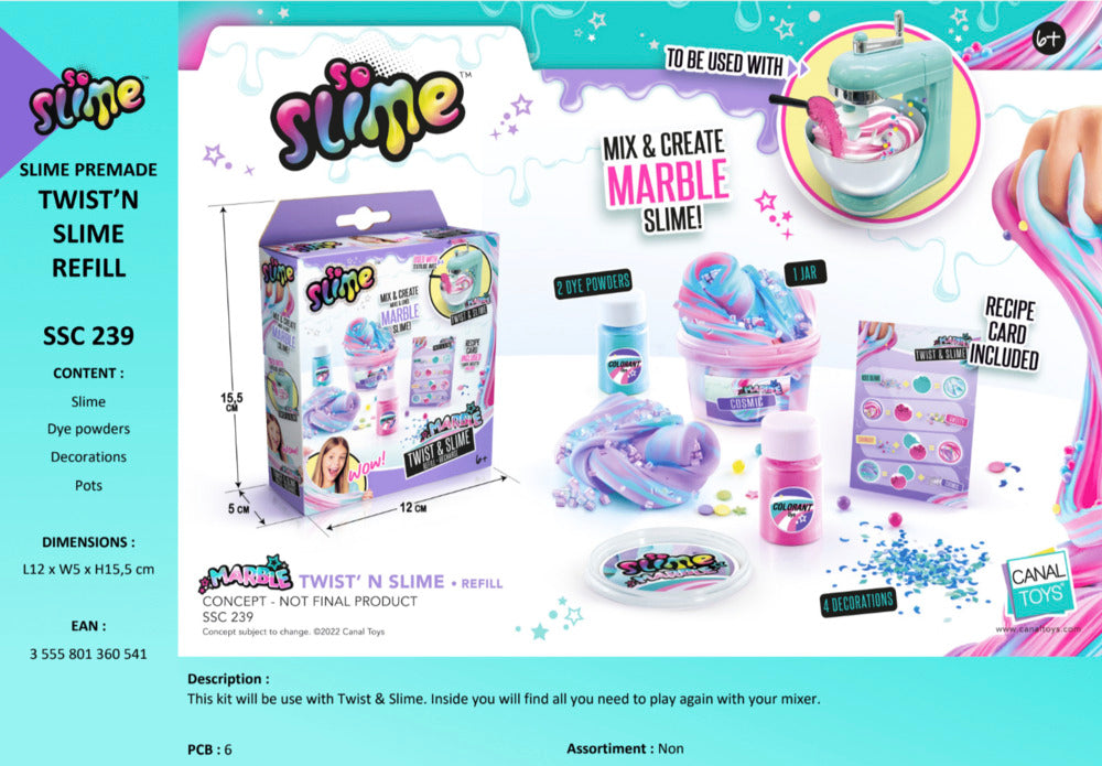 So Slime Marmor Twist and Slime Refill