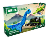 Batteridrevet tog med dinosaur