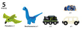 Batteridrevet tog med dinosaur
