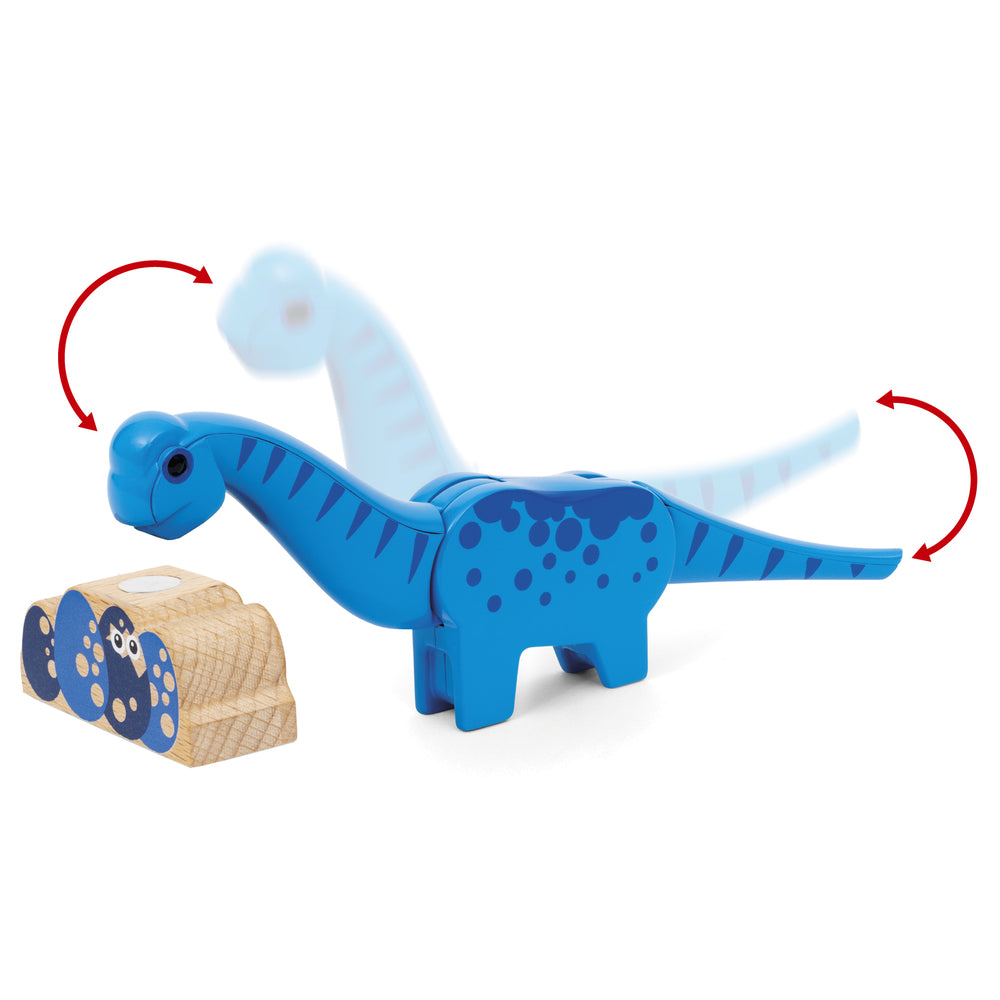 Batteridrevet tog med dinosaur