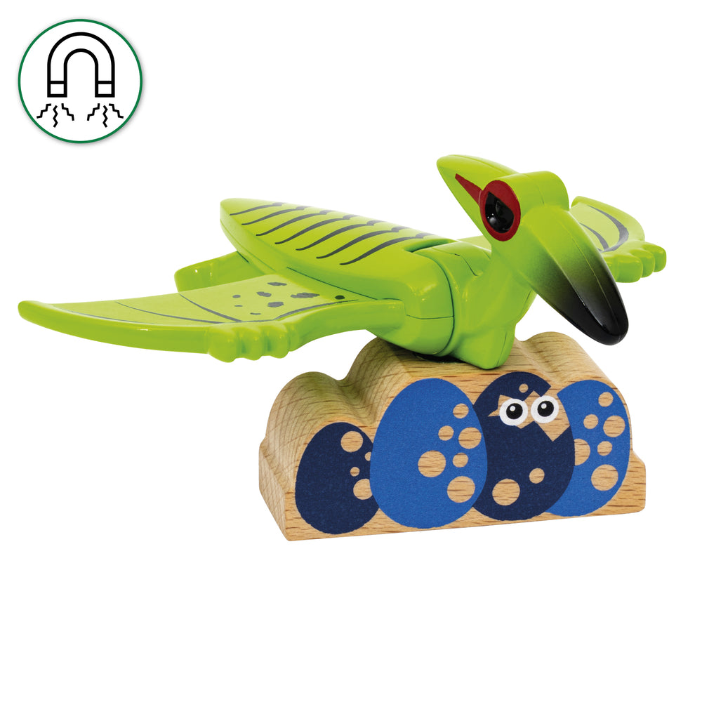 Batteridrevet tog med dinosaur