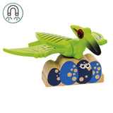 Batteridrevet tog med dinosaur