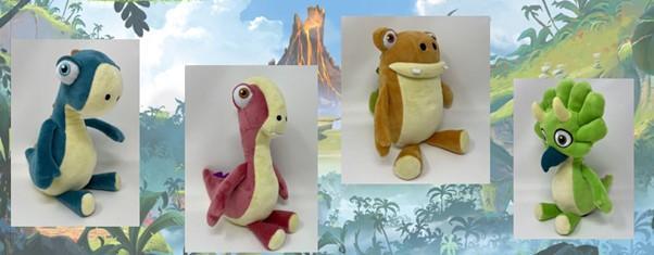 GIGANTOSAURUS bamse 25 cm asst
