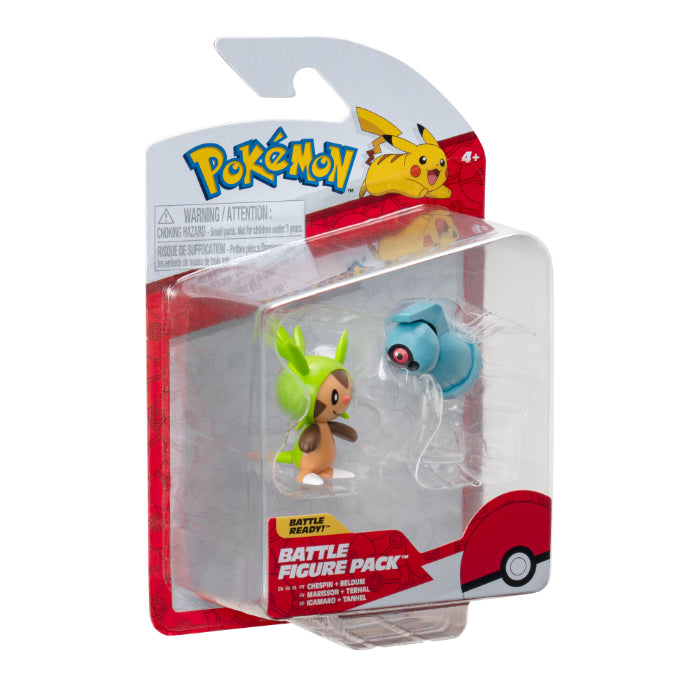 Pokémon Battle Figure 2-PAK Chespin & Beldum