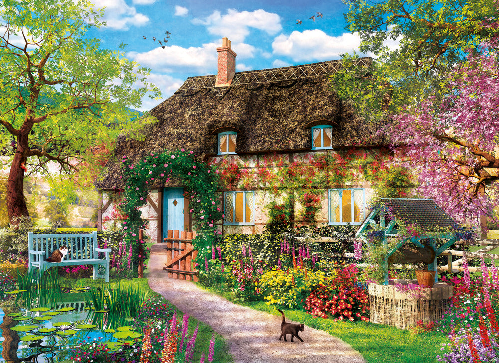 PUSLESPIL CLEMENTONI THE OLD COTTAGE 1000 BRIKKER