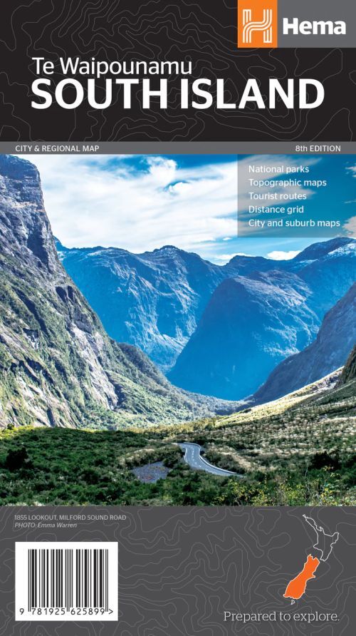 New Zealand: South Island Map