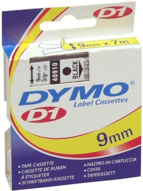 Dymo 1000/5000 9mm sort/klar