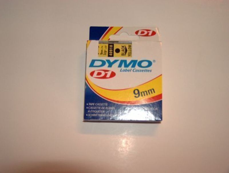 Dymo 1000/5000 9mm sort/gul