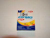 DYMO D1 TAPE 6MM 7M SORT/HVID
