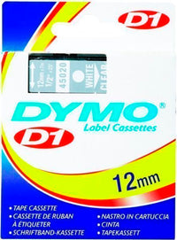 DYMO D1 TAPE 12MM 7M HVID/KLAR