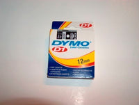 DYMO D1 TAPE 12MM 7M HVID/SORT