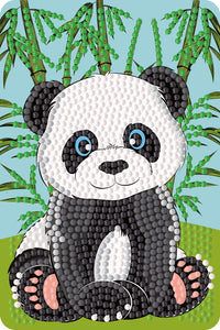 Diamond art panda 10 x 15 cm