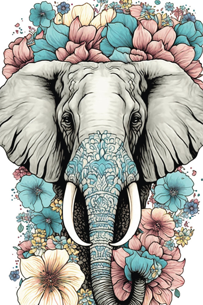 Diamond art elefant 20 x 30 cm