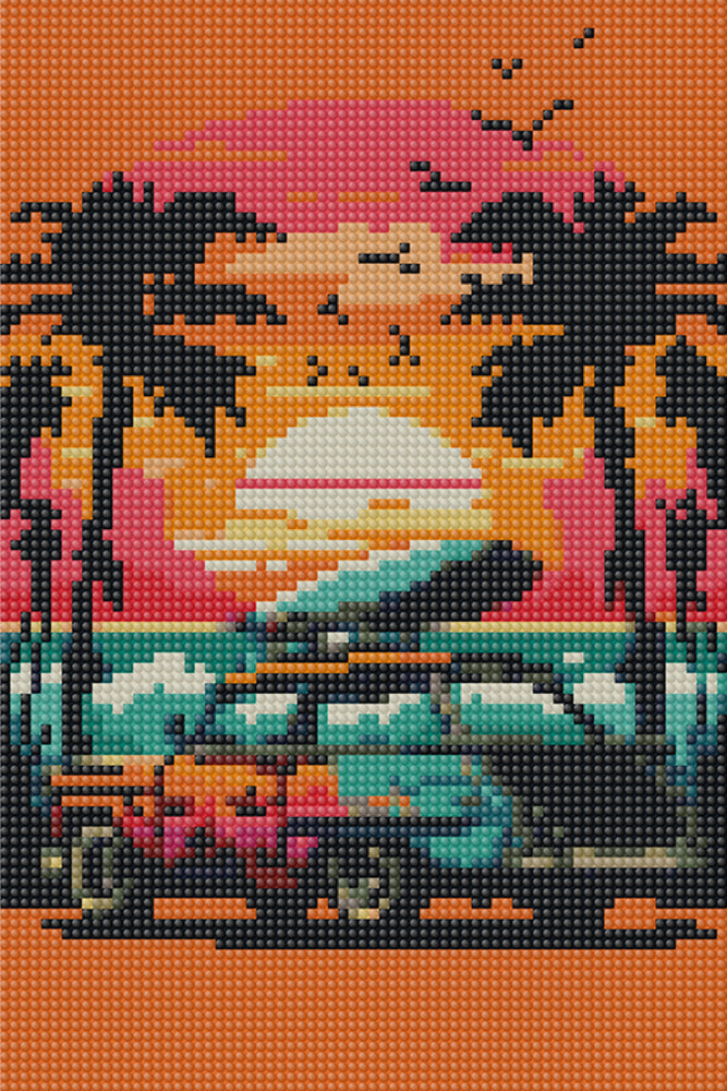 Diamond art Hawaii 20 x 30 cm