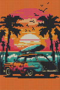 Diamond art Hawaii 20 x 30 cm