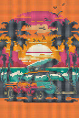 Diamond art Hawaii 20 x 30 cm
