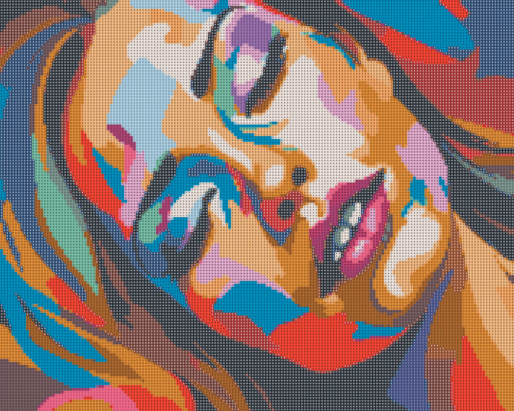 Diamond art ansigt 40 x 50 cm
