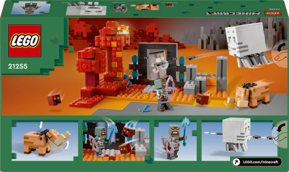 21255 LEGO Minecraft Baghold ved Nether-portalen