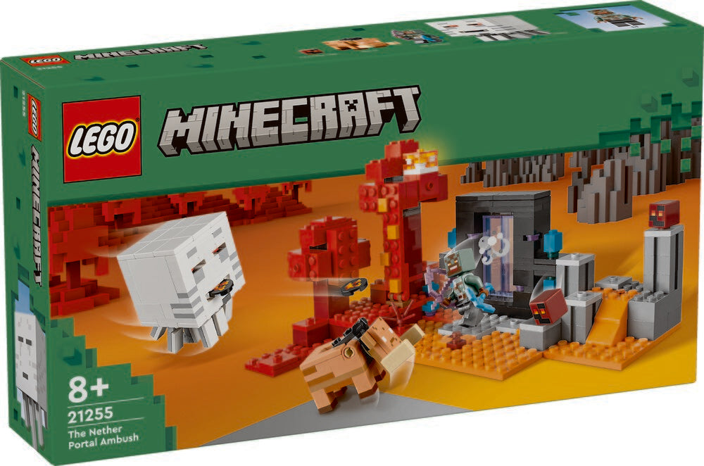 21255 LEGO Minecraft Baghold ved Nether-portalen