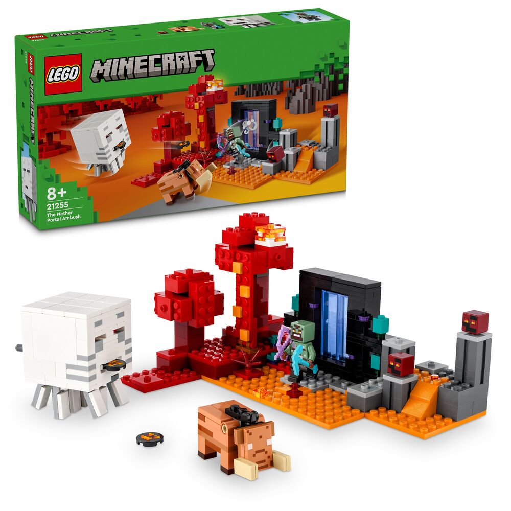 21255 LEGO Minecraft Baghold ved Nether-portalen
