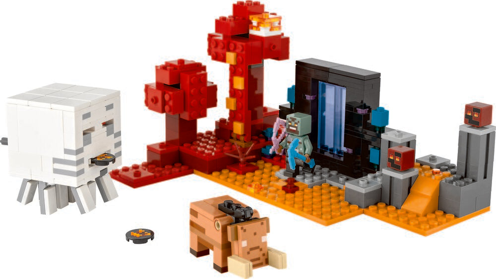 21255 LEGO Minecraft Baghold ved Nether-portalen