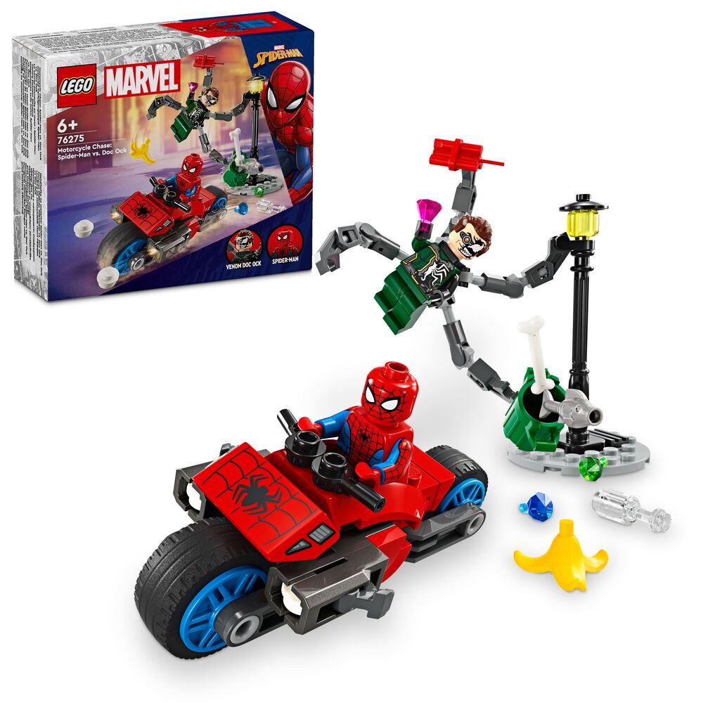 76275 LEGO Super Heroes Marvel Motorcykeljagt: Spider-Man mod Doc Ock